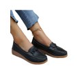 thumbnail image 3 of Innerwin Ladies Loafers Slip On Flats Closed Toe Lightweight Moccasins Driving Work Black 7, 3 of 6