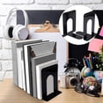 thumbnail image 4 of Bookends, Black Metal Bookends, Storage Bookends Bookends, Black Metal Bookends, Bedroom Bookends Office, 4 of 4