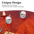 thumbnail image 4 of 4Pcs Electric Guitar Knobs Metal Volume Tone Control Dome With Wrench Guitar Tone Volume Knobs For Beginner Or Professional Musician, 4 of 8