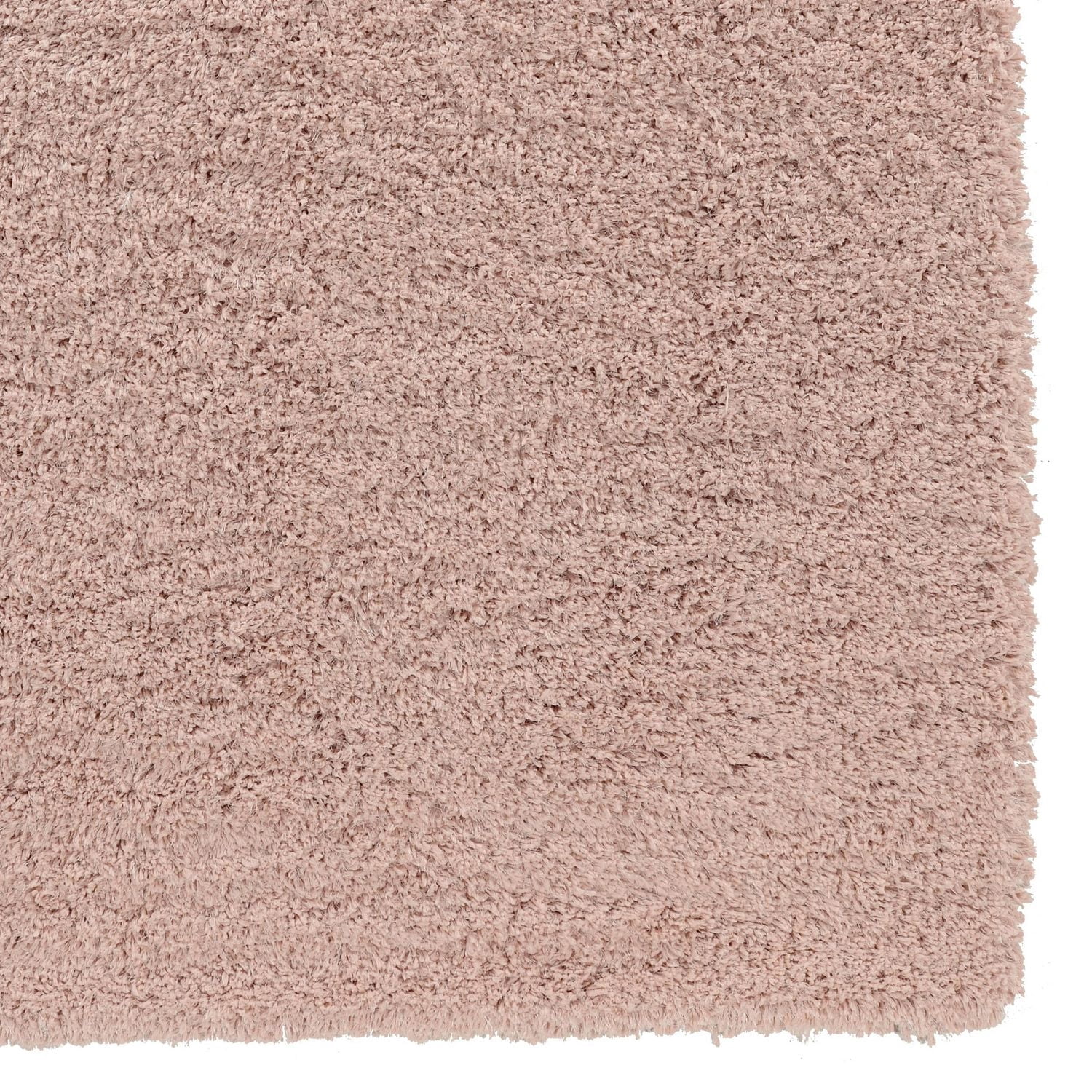 Tapis Shaggy Pastel rose pâle de 8 pi. x 10 pi.