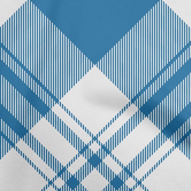 oneOone Velvet Medium Blue Fabric Tartan Craft Projects Decor Fabric Printed By The Yard 58 Inch Wide