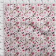thumbnail image 4 of oneOone Cotton Poplin Pink Fabric Florals Craft Projects Decor Fabric Printed By The Yard 56 Inch Wide, 4 of 4