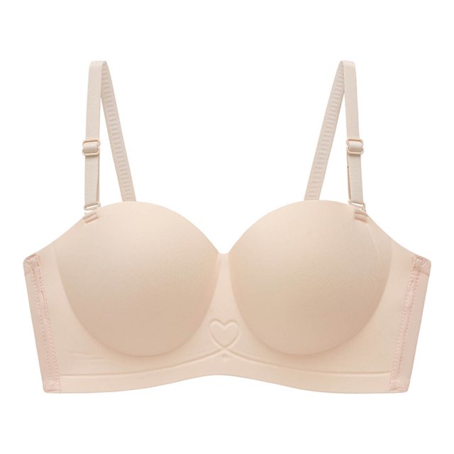 Soft Bras for Women Wire-Free Pullover Bra Feature V-Neck Soft Bra Style W-1297 Pinks S