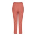 thumbnail image 3 of Timegard Womens Plus Size Pants Elastic Waisted Solid Color Lightweight Pants Lounge Trousers Pockets, 3 of 4