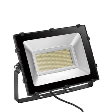 Homaapack (Lot de 3) Projecteur DEL 200 W, 20000 Lm 3200 K Blanc Chaud, Étanchéité IP65, Projecteurs Extérieurs pour Garage, Terrain de Jeu, Terrain de Basketball, Cour