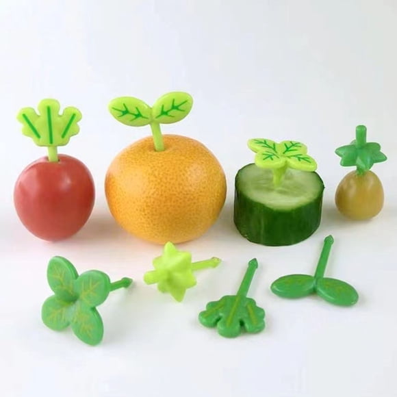 Amzcrzy Fournitures de Cuisine, Ustensiles et Gadgets de Cuisine, Fourchette à Fruits Boîte à Lunch en Plastique Décoration Cure-Dents Gâteau Collation Plateau Cure-Dents Fourchette à Fruits Ensemble Boîte à Lunch Décoration Fourchette à Fruits