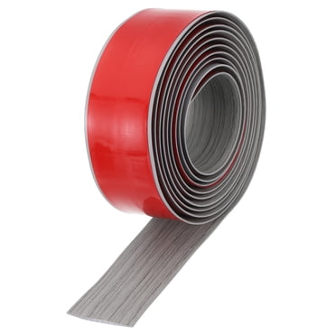 Bande de Transition pour Plancher de 9,84 Pi x 2 Pouces, Bandes Adhésives en Vinyle pour Revêtement de Plancher, Grain de Bois Gris