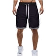 thumbnail image 1 of Mens Shorts, Mens Summer Solid Color Sports Fitness Breathable Shorts, 1 of 3