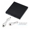 thumbnail image 2 of YOPTOP 12.7mm USB 2.0 External DVD Drive Portable CD/DVD  /- RW Drive/DVD Player For Laptop Cd Rom Burner Compatible With Laptop Desktop Computer  Notebook Computer Case,white, 2 of 13