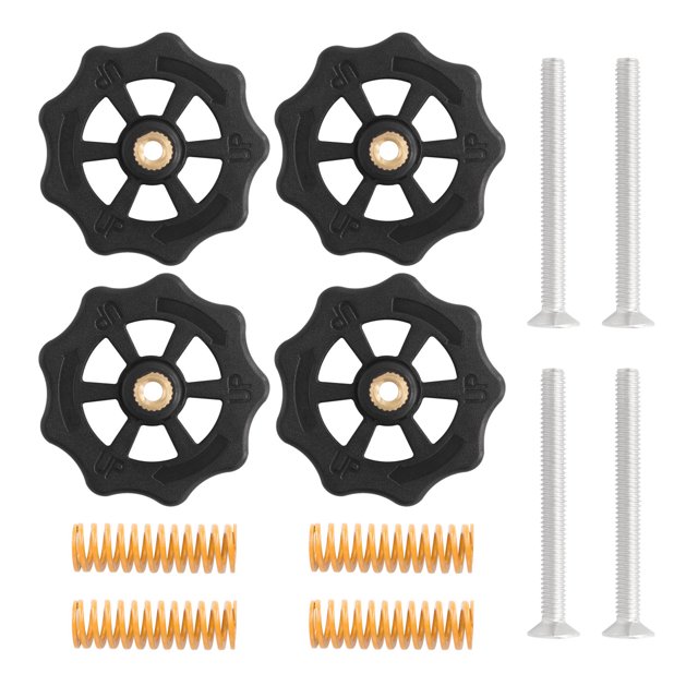 Labymos 3D Printer Parts & Accessories 4pcs Upgraded Hand Twist Leveling Nut Diameter 40mm with