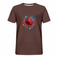 thumbnail image 3 of Styesk T-Shirts pour Homme Imprimé Col Rond Mode Décontractée Manches Courtes Blouses, 3 of 5