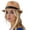 Khaki, variant on Straw Fedora Hat For Women Men Summer Beach Sun Hat Packable Roll Up Brim Lightweight Breathable Outdoor Travel