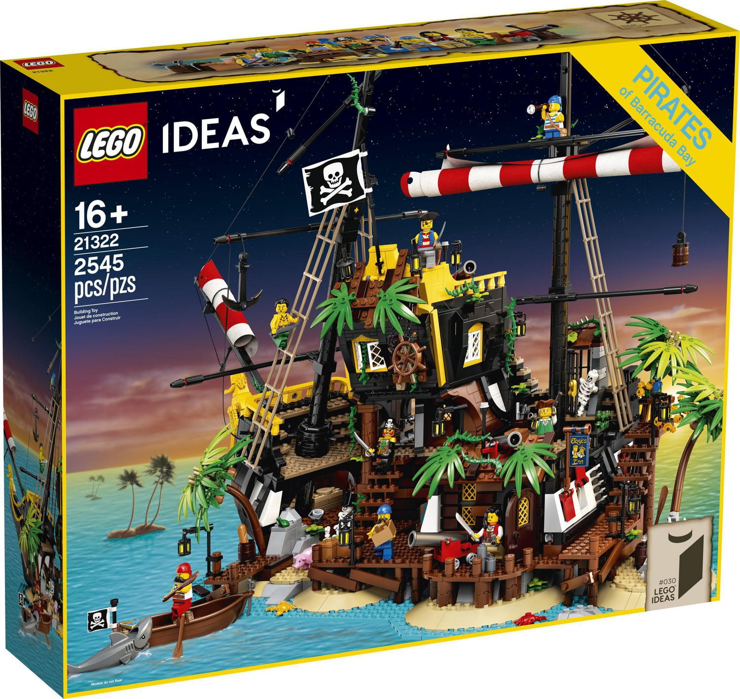 LEGO Ideas Les pirates de la baie de Barracuda 21322 Ensemble de construction (2545 pièces)