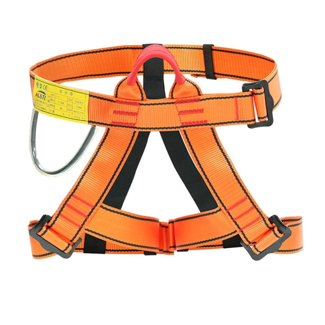 Climbing Straps Protect Waist Gurness Half Body Harness for Climbing Tree Orange