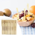 thumbnail image 2 of WLOELOEW 100-Pcs Disposable Bamboo Forks 3.5 Inch Mini Forks For Charcuterie Boards Fruit Skewers For Parties Wooden Forks, 2 of 9