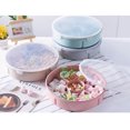 thumbnail image 3 of Coofit Divided Plate Creative 5 Grids Dessert Plate Fruit Plate with Lid, 3 of 10