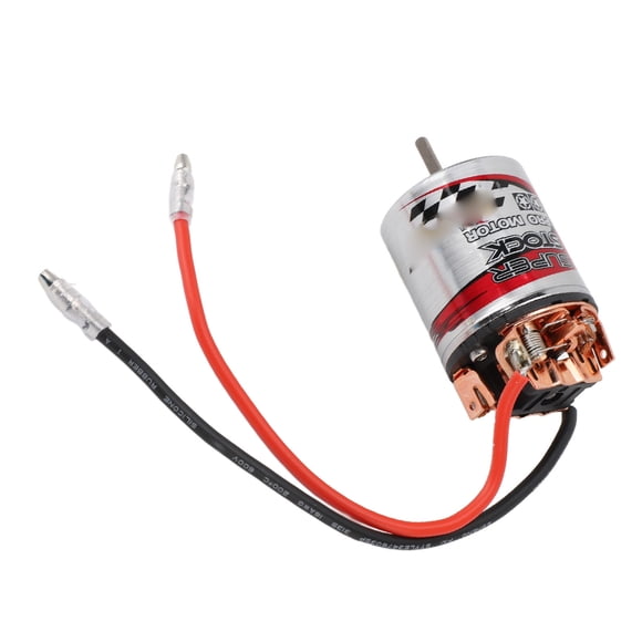 Moteur RC à Balais, Moteur Électrique à Balais Étanche à Grande Torsion avec Coque en Acier Inoxydable pour Voiture RC 1/10