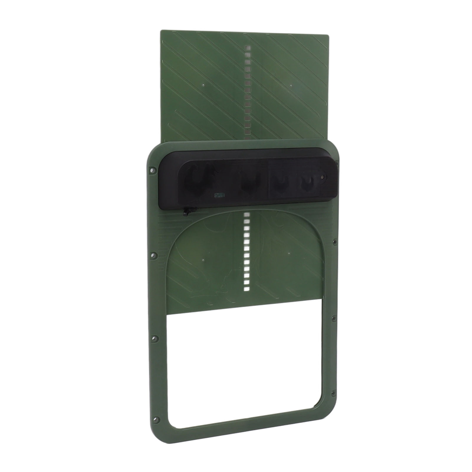 Automatic Chicken Coop Door Solar Powered Safe Chicken Coop Door with Light Sensor for Poultry Green