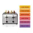 thumbnail image 4 of Kenmore 4-Slice Toaster, Dual Controls, Stainless Steel, Custom Browning Settings, 4 of 8