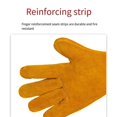 thumbnail image 4 of Welding Cowhide Work Gloves, Flame-retardant Gloves Heat-proof Metal Welding Protector, 4 of 6