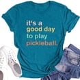 thumbnail image 3 of A Female Pickleball Player T Shirt With Letter Prints, 3 of 3