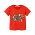 thumbnail image 1 of Qudderr T-Shirt à Imprimé de Dessins Animés pour Garçons 2-8T en Coton à Manches Courtes T-Shirts pour Tout-Petits Enfants Été Col Rond Hauts, 1 of 9