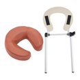 thumbnail image 3 of lionlar Table de Massage Berceau pour le Visage avec Coussin d'Oreiller Support Support SPA Ajustable Rouge Brun, 3 of 9