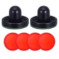 thumbnail image 1 of SHISUYAN 8pcs Light Weight Air Hockey Pushers and Air Hockey Replacement Accessories for Hockey Table Game Accessories ( 2 Pushers, 4 Red and 2 Green Pads ), 1 of 7