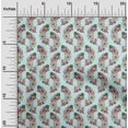 thumbnail image 1 of oneOone Cotton Silk Fabric Leaves & Floral Block Print Fabric BTY 42 Inch Wide, 1 of 4