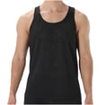 thumbnail image 3 of Yuyuzo Workout Tank Tops for Men Hollow out Racerback Sleeveless Shirts Breathable Running Gym Tees, 3 of 7