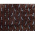 thumbnail image 4 of oneOone Georgette Viscose Fabric Leaves & Paisley Block Printed Craft Fabric BTY 42 Inch Wide, 4 of 4