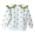 thumbnail image 2 of Girls‘ Lace Collar Polka-dot Sweater Baby Girl Clothes, 2 of 5