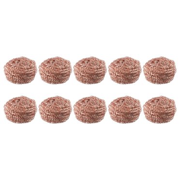 10 Pcs Copper Metal Wire Sponge Ball Iron Tip Nozzle Cleaner Slag Remover Tool Home Kitchen Cleaning Tools