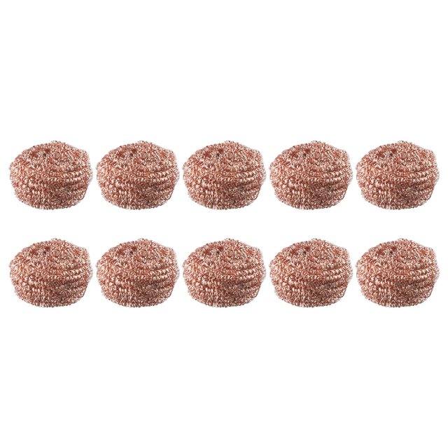 10 Pcs Copper Metal Wire Sponge Ball Iron Tip Nozzle Cleaner Slag Remover Tool Home Kitchen Cleaning Tools