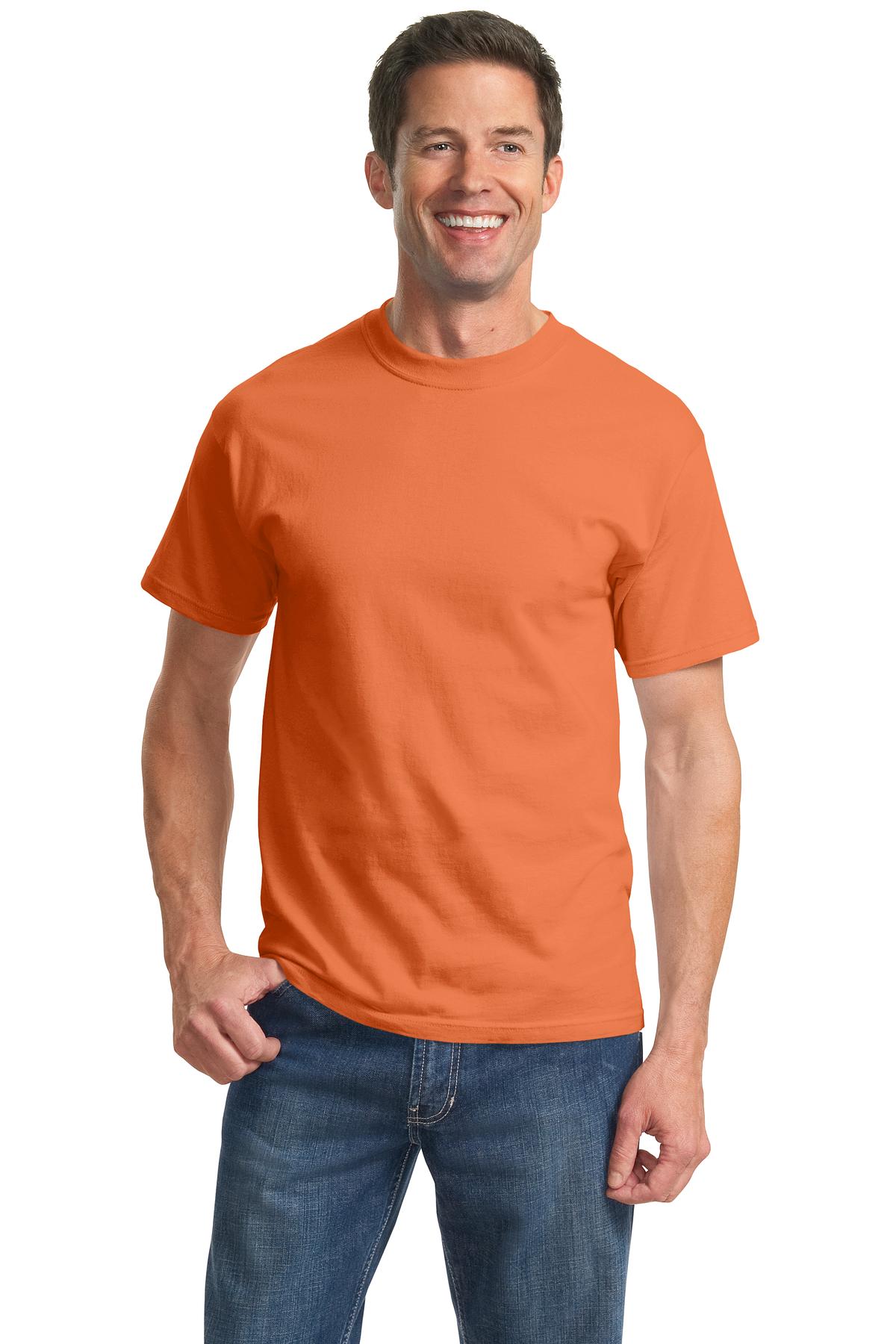 Port & Company T-Shirt Essentiel. Sorbet Orange. 2TG.