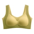 thumbnail image 1 of Kyusrd Full Coverage Bras For Women Fixed Cup Seamless Lifting Gathering Sagging Without Steel Ring Nursing Bra Color Block Oversized Soft Breathable Comfortable Beautiful Back Sports Bra, 1 of 1