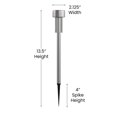 thumbnail image 5 of Flash Furniture Hartford 12 Pack LED Solar Lights - All-Weather Stainless Steel Outdoor Solar Powered Lights - Landscape Lighting for Pathway Garden & Yard, 5 of 5