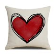 thumbnail image 1 of TIMIFIS Housses de Coussins pour la Saint-Valentin, Décorations de la Saint-Valentin, Housses de Coussins Rouges 18x18, Décoration Maison pour Canapé Chambre Fête Salon, 1 of 1