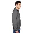 thumbnail image 3 of Fruit Of The Loom Mens Sofspun Hooded Sweatshirt, M, Charcoal Heather, 3 of 3