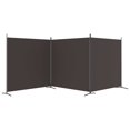 thumbnail image 2 of vidaXL 3-Panel Room Divider Brown 525x180 cm Fabric, 2 of 5