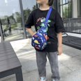 thumbnail image 4 of Children Cute Cartoon Print Nylon Chest Bags Mini Crossbody Bags (Purple), 4 of 9