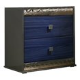thumbnail image 1 of Zara Nightstand w 2 Drawers- Crystal Knobs, 1 of 6
