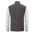 thumbnail image 4 of DecSea Veste Homme à Fermeture Éclair Complète avec Poches Zippées Manteau Automne Hiver Coupe-Vent Chaud, 4 of 4