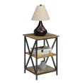 thumbnail image 3 of Convenience Concepts Table d'Appoint Tucson avec Étagères en Finition Bois Caramel, 3 of 6