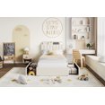 thumbnail image 3 of Twin/Twin XL/Full/Queen Size Bed Frame with Storage Headboard, Girls Bed Frame with 2 Drawers, Boucle Upholstered Platform Bed with Bookcase, No Box Spring Needed, Easy Assembly, 3 of 9