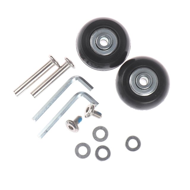 Youkk Enhanced Performance 2Pcs Rubber Luggage Suitcase Wheels Replacement 43mm Thickness 18mm 1Set