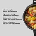 thumbnail image 4 of Pressure Cooker,Household Aluminum Alloy Stainless Steel Pressure Cooker Pressure Cookware Universal for Home Gas Induction Cooker, 4 of 7