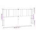 thumbnail image 2 of vidaXL Metal Headboard White 180 cm, 2 of 5