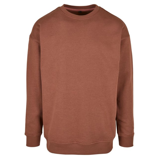 Build Your Brand Mens Crew Neck Plain Sweatshirt
