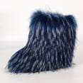 thumbnail image 4 of LSLJS Bottes d'Hiver pour Femmes en Fausse Fourrure Bout Rond Chaudes Duveteuses Peluche Bottes de Neige Imitation Plus Cachemire Chaussures de Neige, 4 of 7